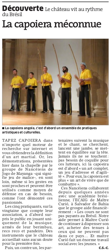 Démo au château de Luneville en 2013