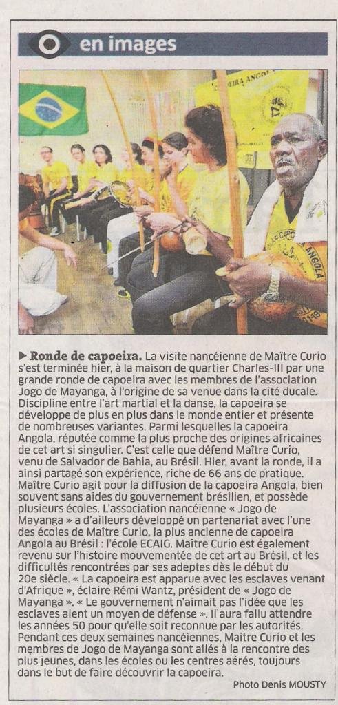 Stage 2011 de Mestre Curio